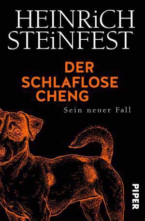 Der Schlaflose Cheng Buch- Cover schwarz mit Hund